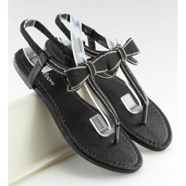 Schwarze Flip-Flops LS-89080 Schwarz