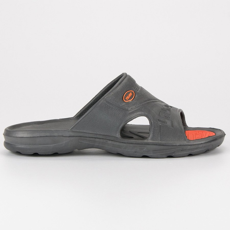 Graue Gummi-Flip-Flops