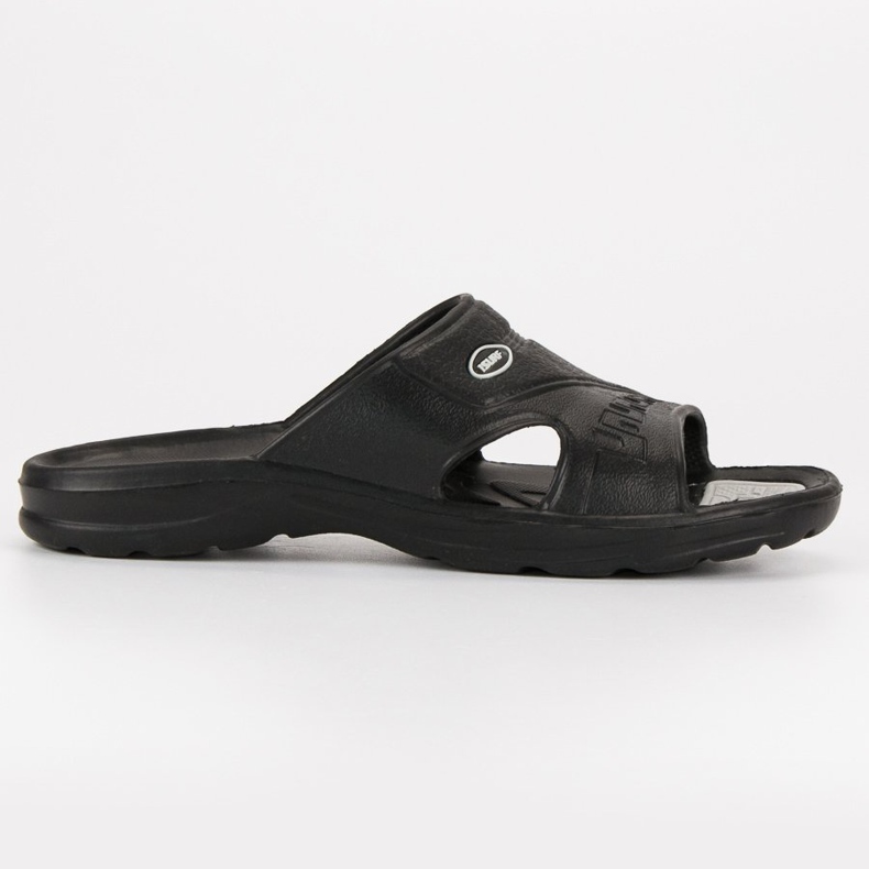Schwarze Gummi-Flip-Flops
