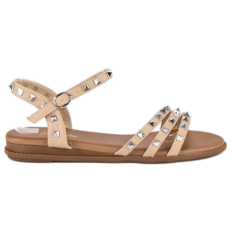 Renda Rockbeige Sandalen