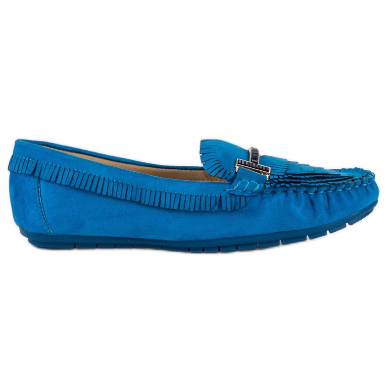 Tullo Modischer Boho-Loafer blau