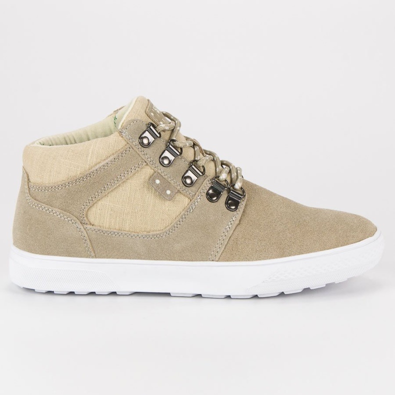 Invito Ledersneaker über dem Knöchel beige