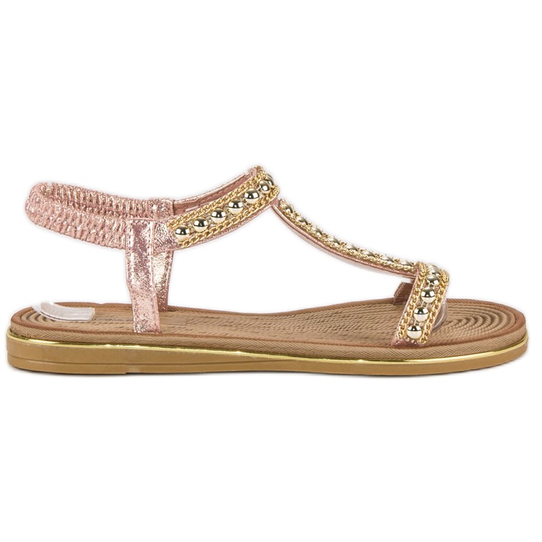 Bello Star Stylische Sandalen mit Gummiband rosa