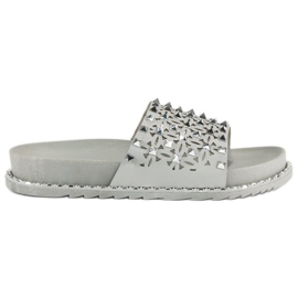 Steingraue Hausschuhe