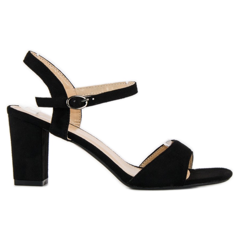 Lovit Schwarze Sandaletten mit hohen Absätzen