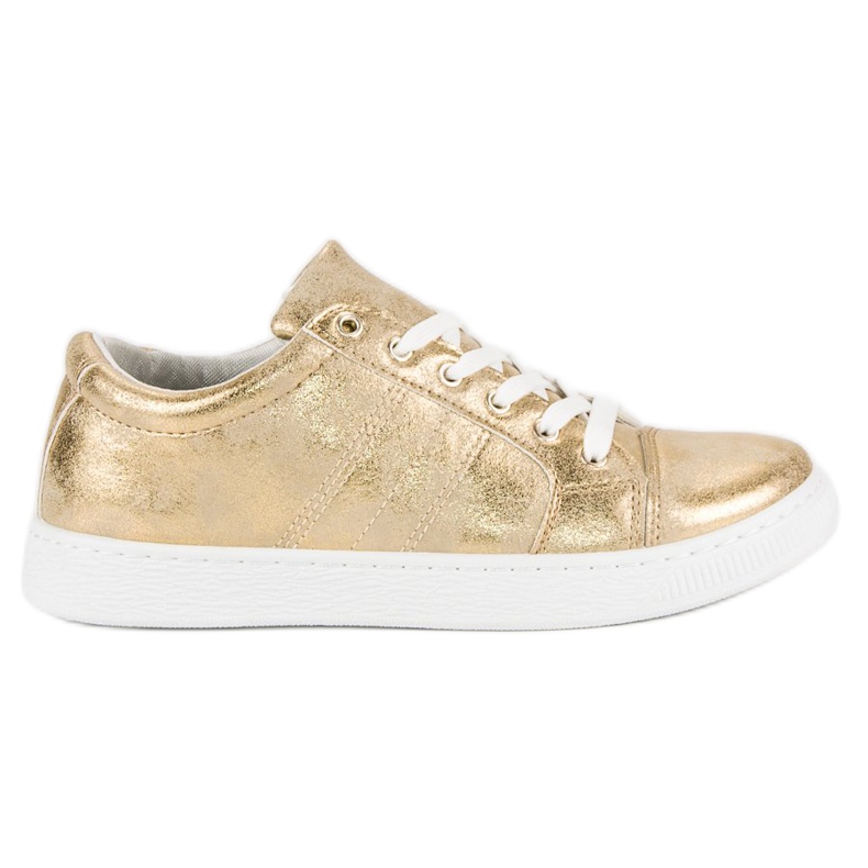 Sport Goldene geknotete Sneakers