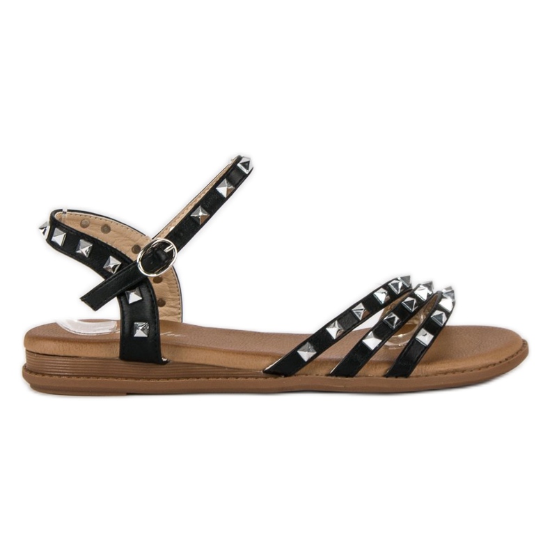 Renda Rock schwarze Sandalen