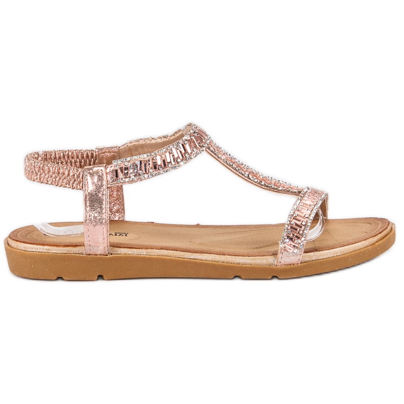 Queen Vivi Rosa Sandalen mit Gummiband