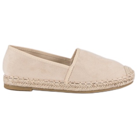 Sweet Shoes Beige Wildleder-Espadrilles