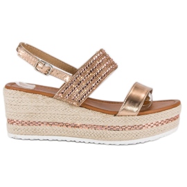 Seastar Espadrilles mit Keilabsatz gelb mehrfarbig rosa
