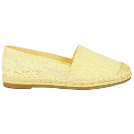 Seastar Espadrilles aus gelber Spitze