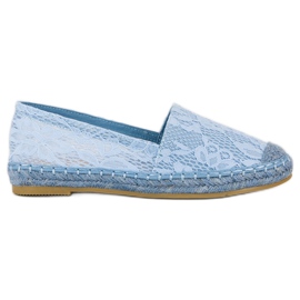 Seastar Espadrilles aus blauer Spitze