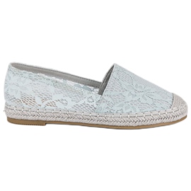 Seastar Graue Espadrilles aus Spitze