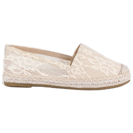 Seastar Beige Spitzen-Espadrilles