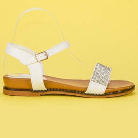 Renda Flache Sandalen für den täglichen Gebrauch weiß