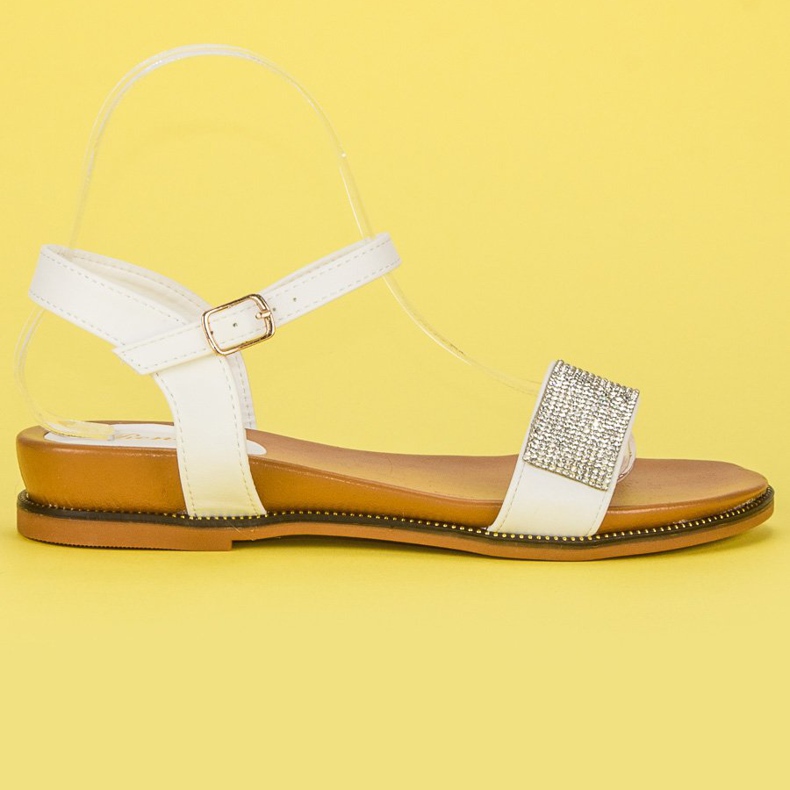 Renda Flache Sandalen für den täglichen Gebrauch weiß