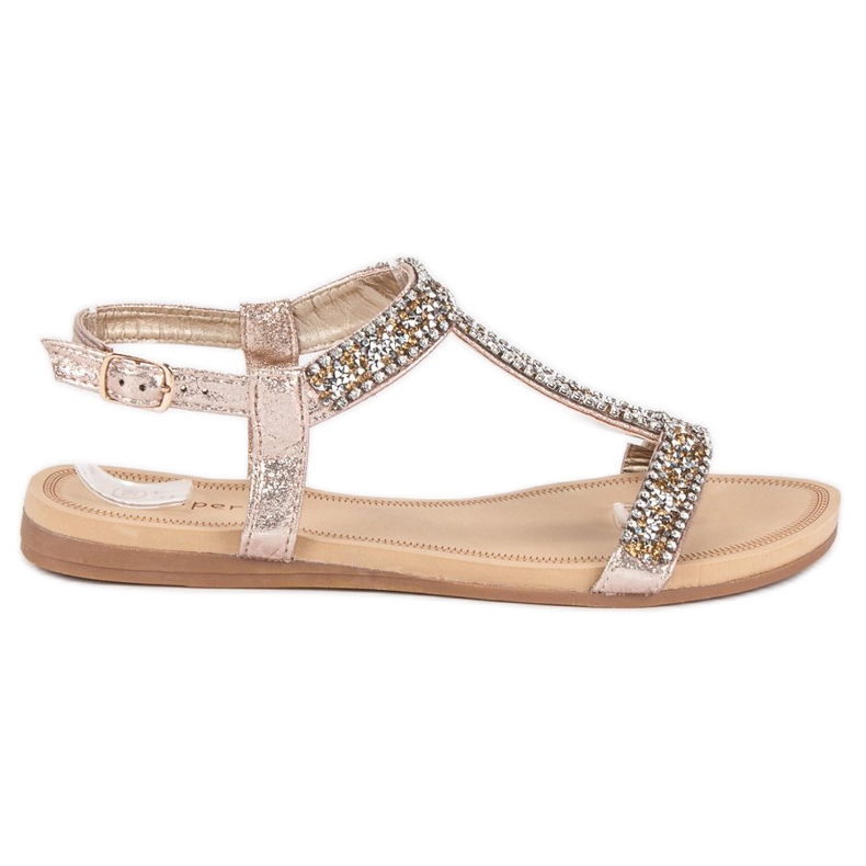 Super Me Elegante Sandalen mit Schnalle gelb