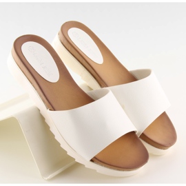 Weiße Damenhausschuhe H10 weiß