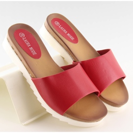 Rote Damenpantoffeln H10 Rot