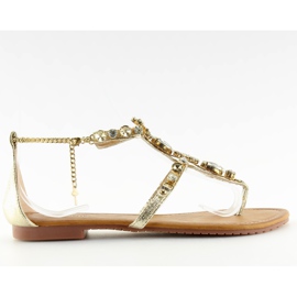 Flip-Flops mit goldenen Steinen D-6526