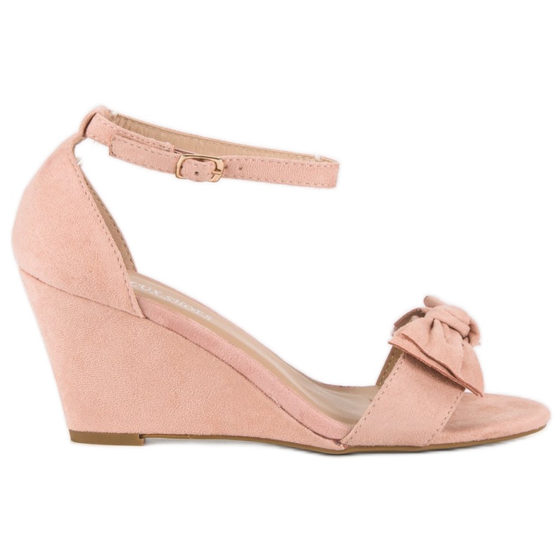 L. Lux. Shoes Stylische Keilsandalen rosa