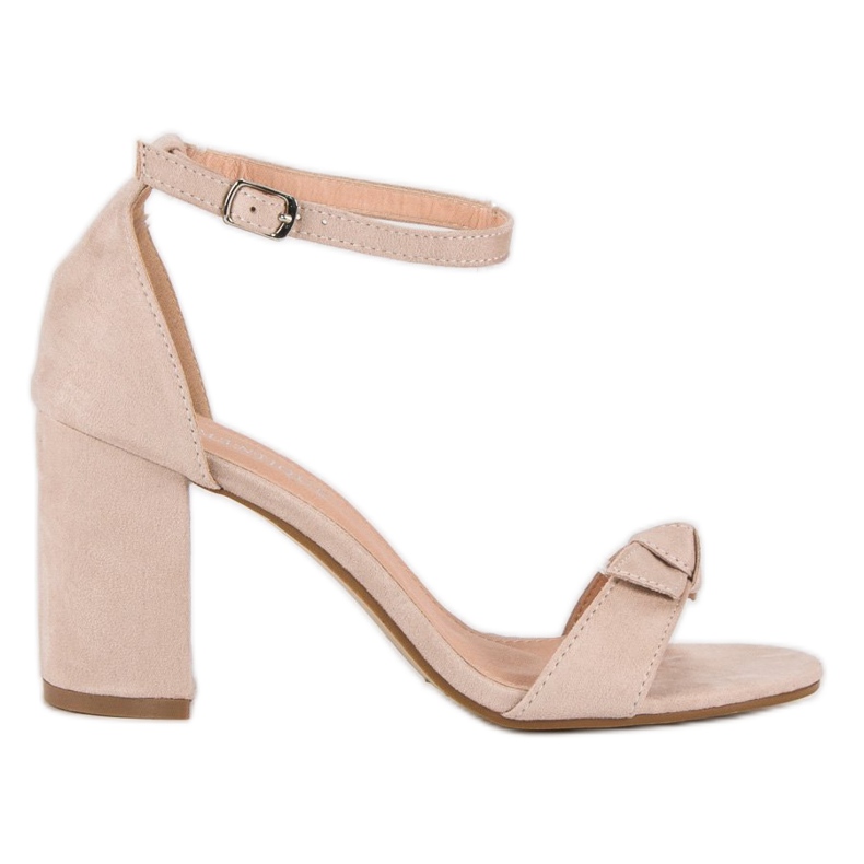 Diamantique Elegante Sandalen an einem Pfosten braun