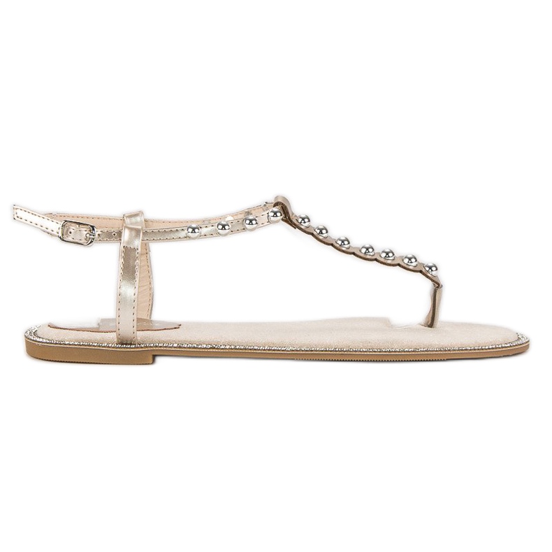 Via Giulia  Beige flache Sandalen