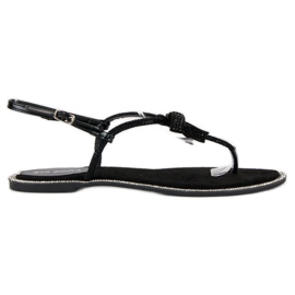 Via Giulia  Elegante japanische Sandalen schwarz