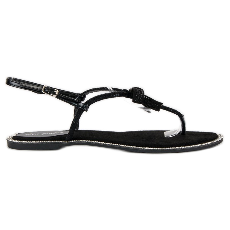 Via Giulia  Elegante japanische Sandalen schwarz