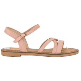 Ch. Creation Wildledersandalen für Damen rosa