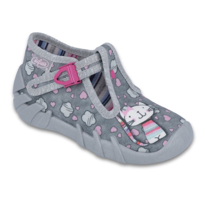 Befado Kinderschuhe 110P326 rosa grau