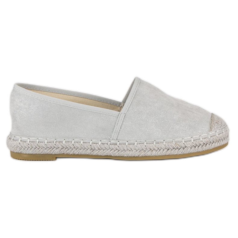 Nio Nio Espadrilles aus grauem Wildleder