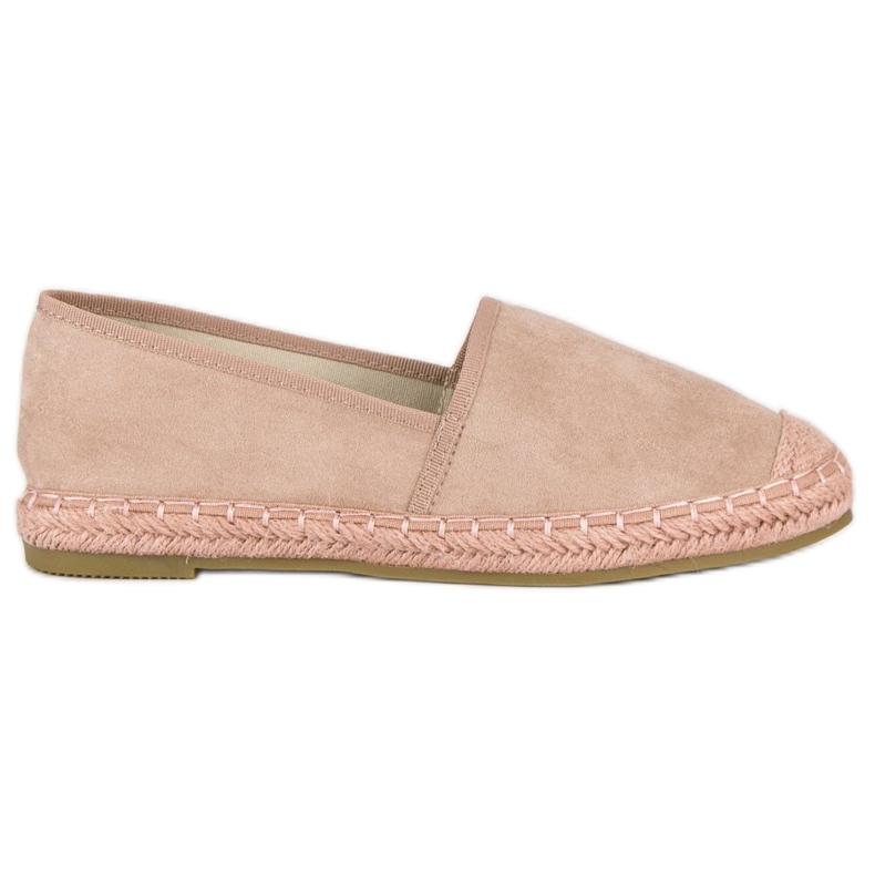 Nio Nio Espadrilles aus rosafarbenem Wildleder