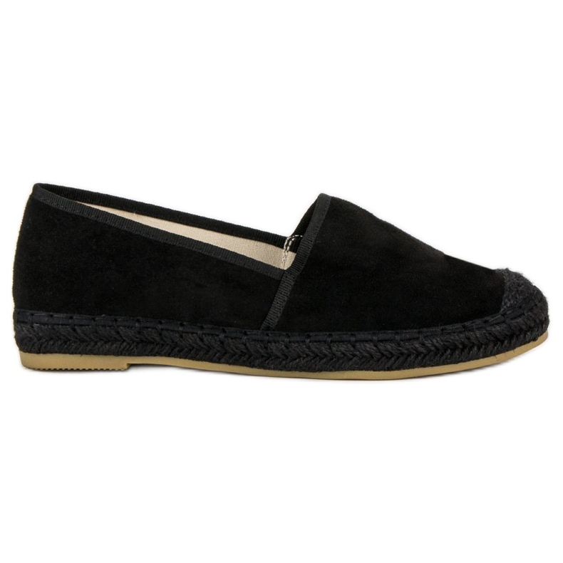 Nio Nio Espadrilles aus schwarzem Wildleder