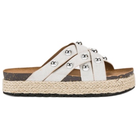 Sergio Todzi Hausschuhe mit Strass grau