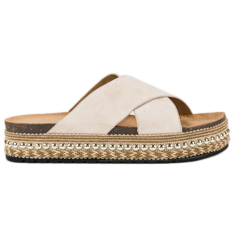 Bello Star Plateau-Flip-Flops braun