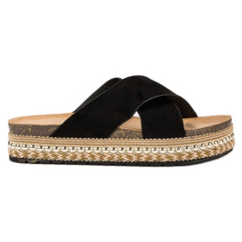 Bello Star Plateau-Flip-Flops schwarz