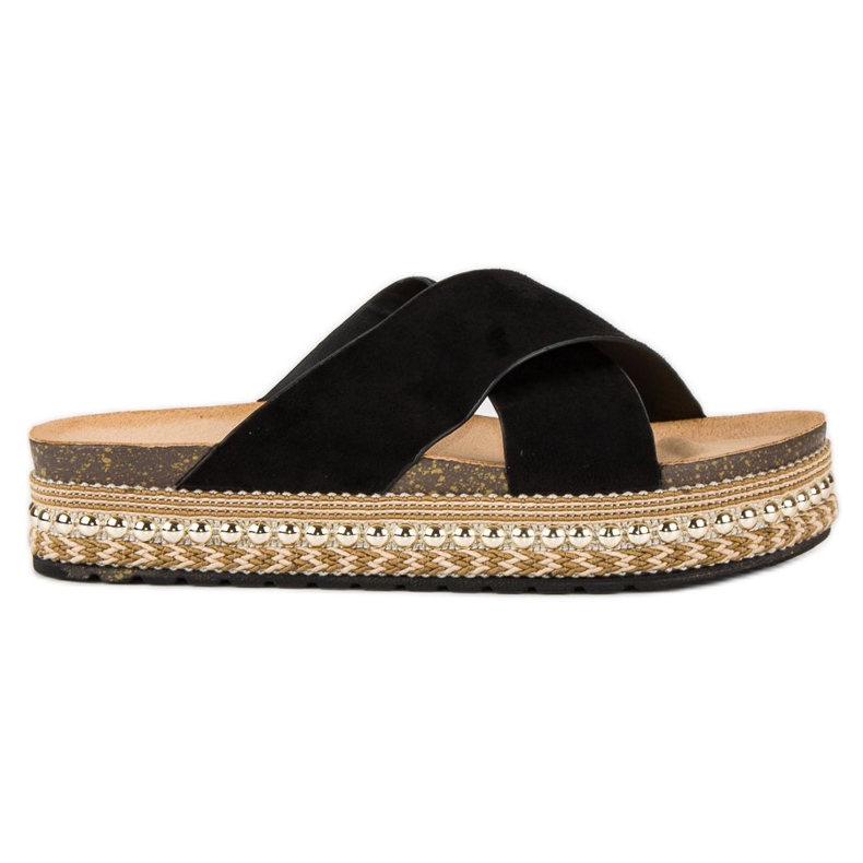 Bello Star Plateau-Flip-Flops schwarz