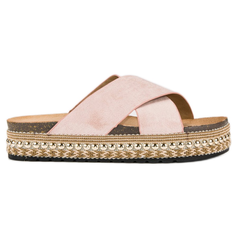 Bello Star Plateau-Flip-Flops rosa