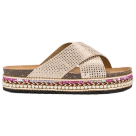 Sergio Todzi Flip-Flops mit Ethno-Print gelb