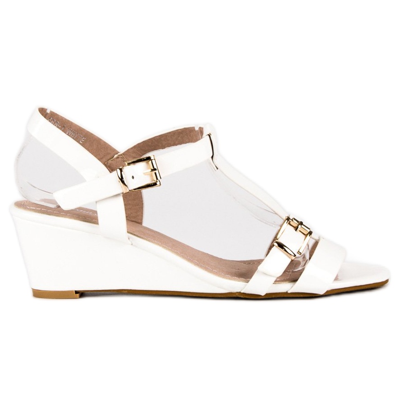 Beauty Girl'S Lackierte Keilsandalen weiß