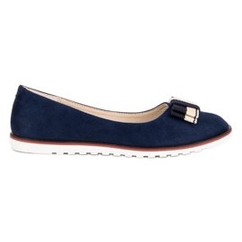 Ballerinas mit Schleife VICES braun marineblau