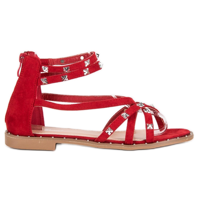 Bello Star Sandalen auf dem Slider rot