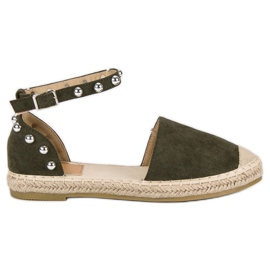 Bestelle Dunkelgrüne Espadrilles