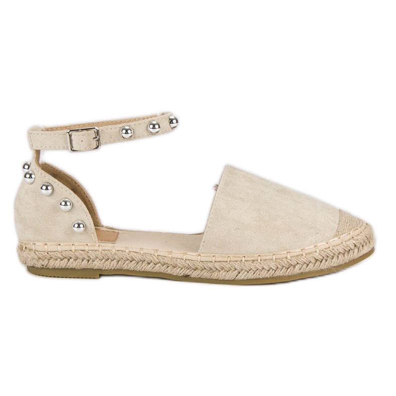 Bestelle Beigefarbene Espadrilles