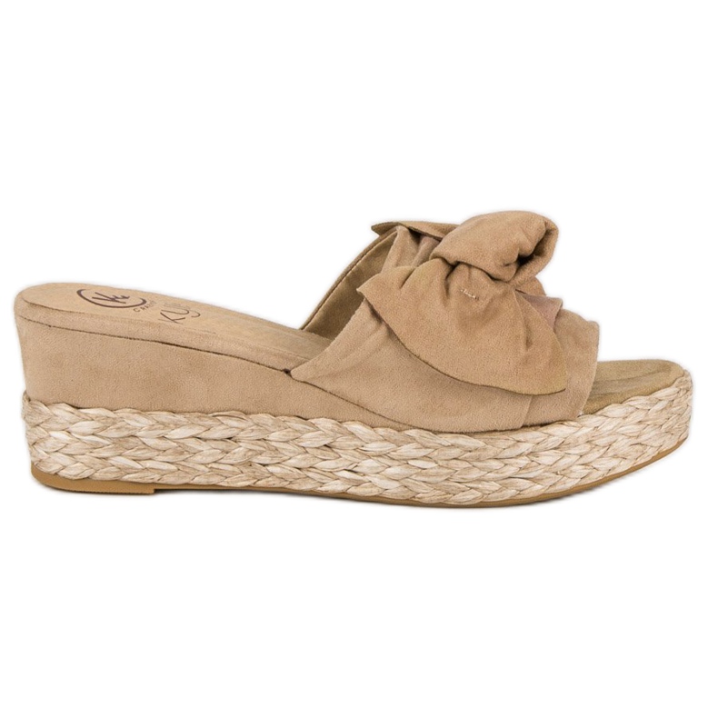 Kylie Espadrilles mit Schleife braun
