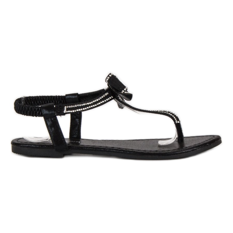 Abloom Flip-Flops mit Gummiband schwarz