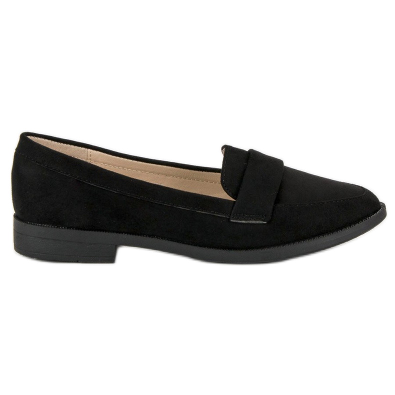 Small Swan Wildleder-Loafer schwarz