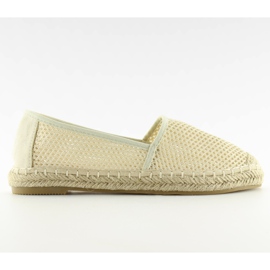 Beige Mesh-Espadrilles MB-6461 Beige