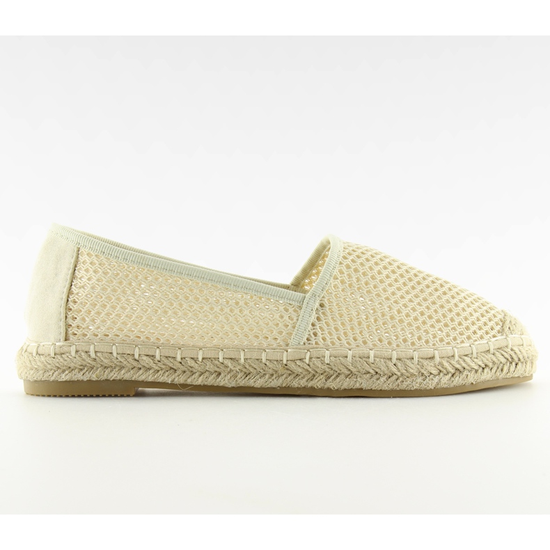 Beige Mesh-Espadrilles MB-6461 Beige